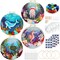 Needle Felting Kit, Wool Felting Kit for Beginners Adult with Wool, Needles, Foam Pad, Felt Cloth and Instructions – 4 Set Sea Animals Painting Frame for Great Gift